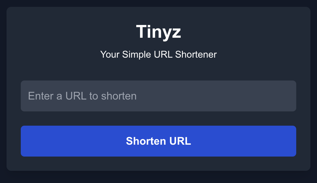 Tinyz URL Shortner and QR Code Generator